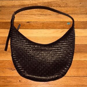 Madewell Brown Woven Shoulder Bag